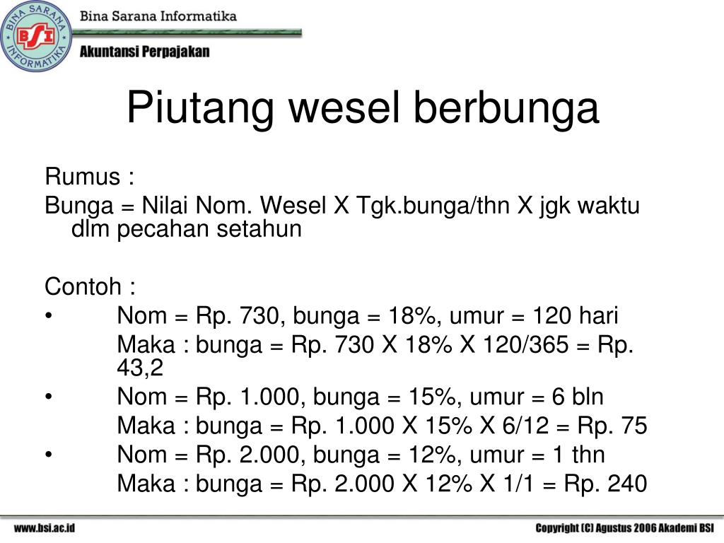 Soal Dan Jawaban Piutang Wesel