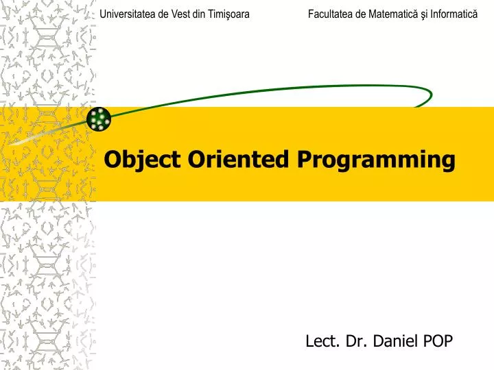 PPT - Object Oriented Programming PowerPoint Presentation, free ...