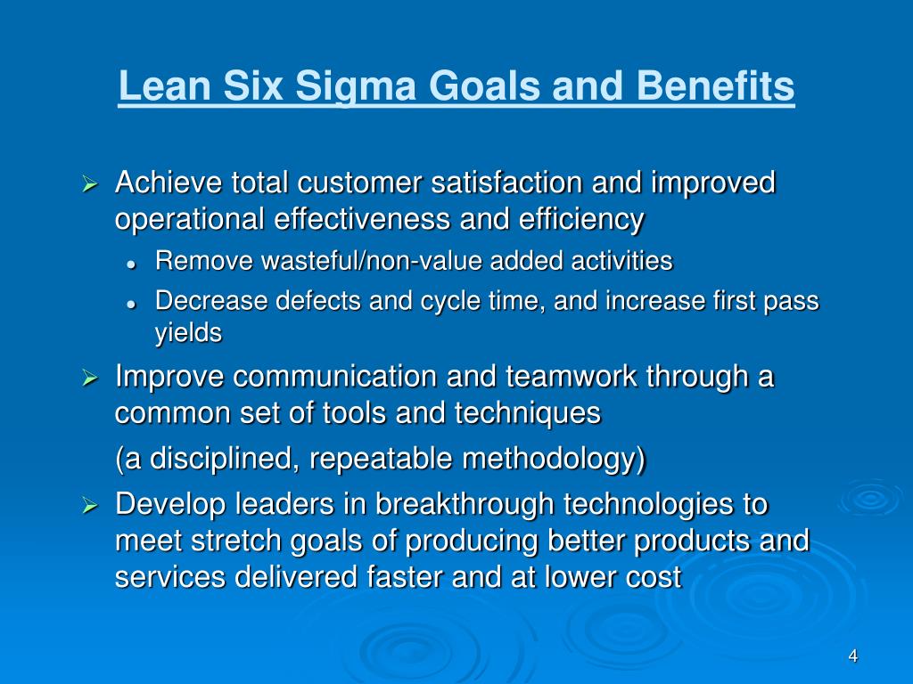 powerpoint presentation on lean six sigma