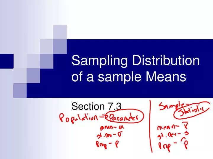 Ppt Sampling Distribution Of A Sample Means Powerpoint Presentation Free Download Id 5730083