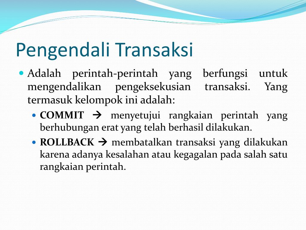 PPT - Manajemen Basis Data Menggunakan SQL Server PowerPoint ...