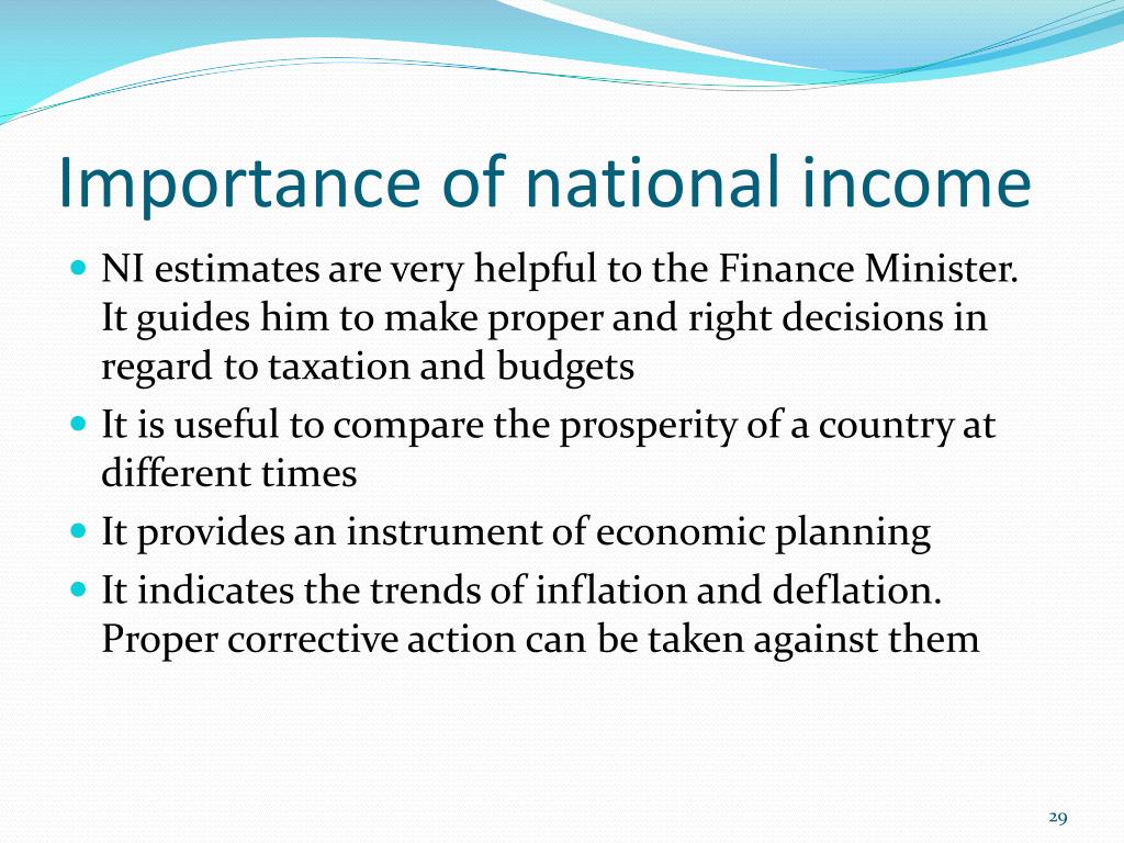short note on national income