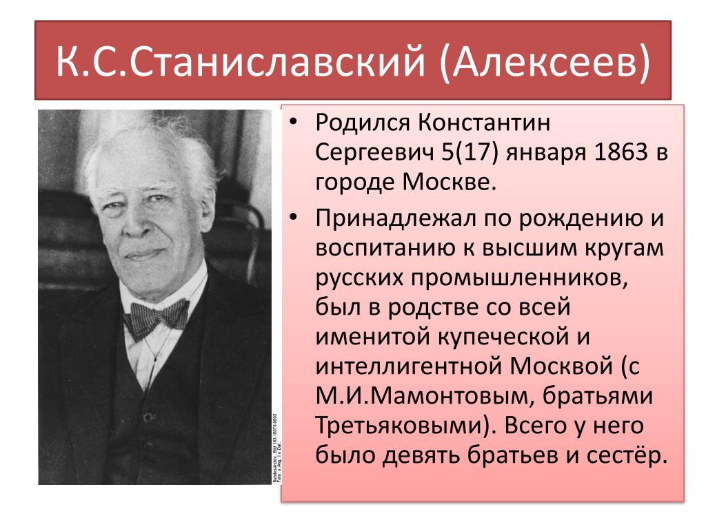 Станиславский формула вк. Станиславский 1903. Станиславский Алексеев.