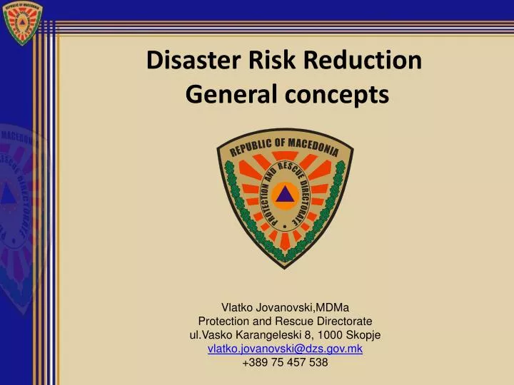 PPT - Disaster Risk Reduction General concepts PowerPoint Presentation ...