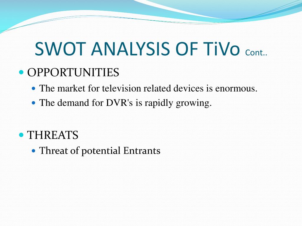 tivo case analysis