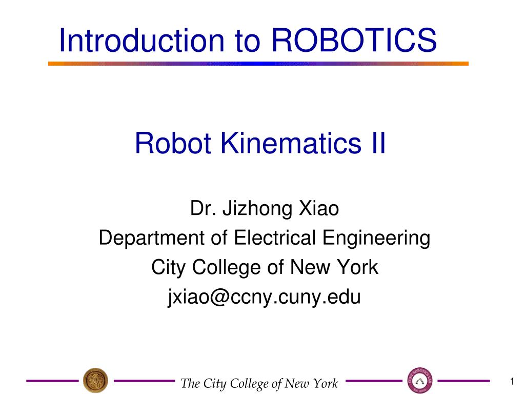 PPT - Robot Kinematics II PowerPoint Presentation - ID:5733905