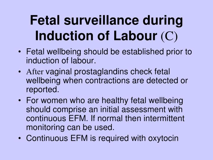 induction of labour rcog