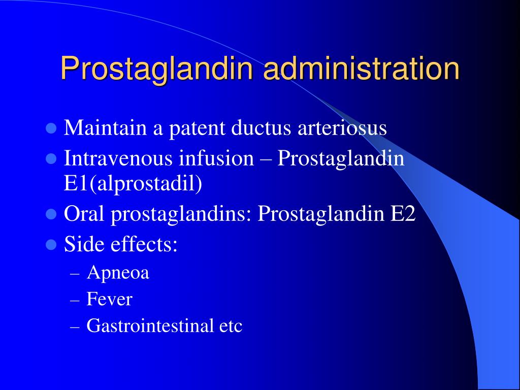 side effects of alprostadil in neonates