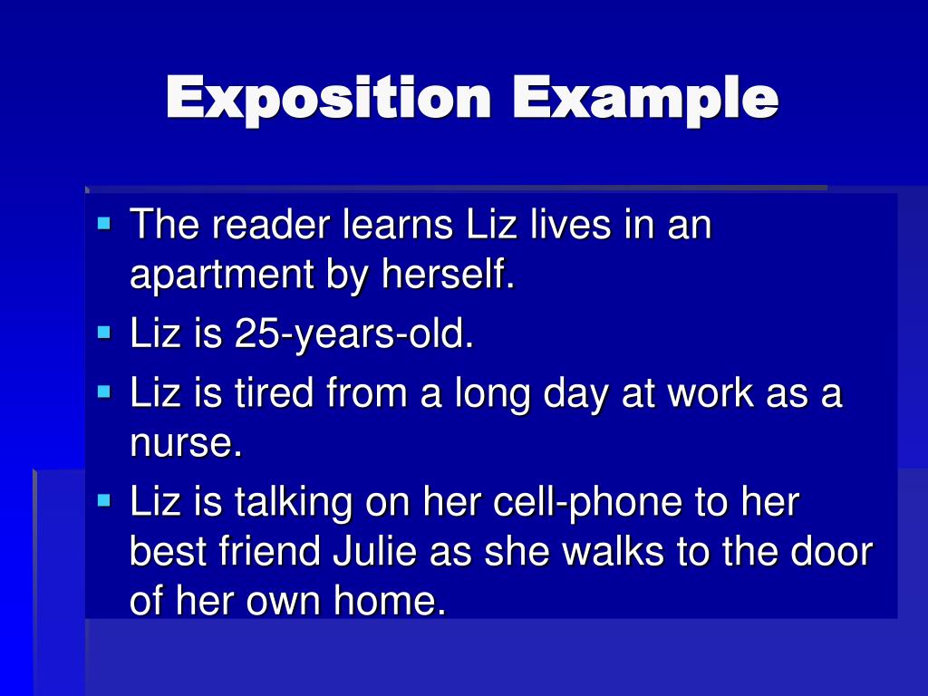 exposition examples exposition examples