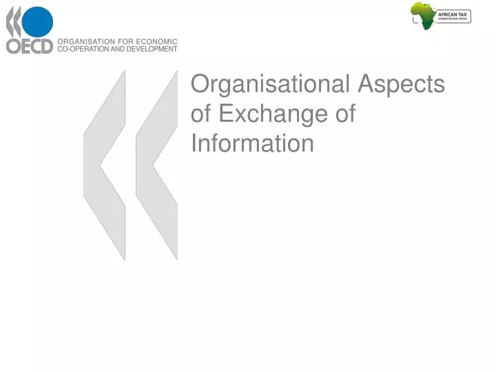organisational aspects of exchange of information n.