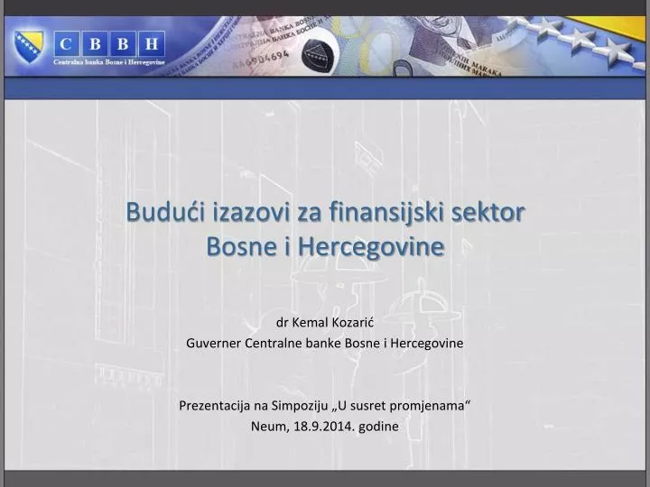 budu i izazovi za finansijski sektor bosne i hercegovine n.