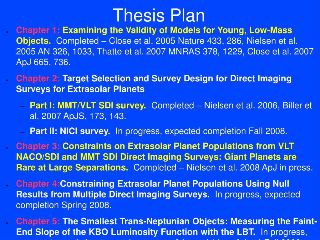 thesis plan topics