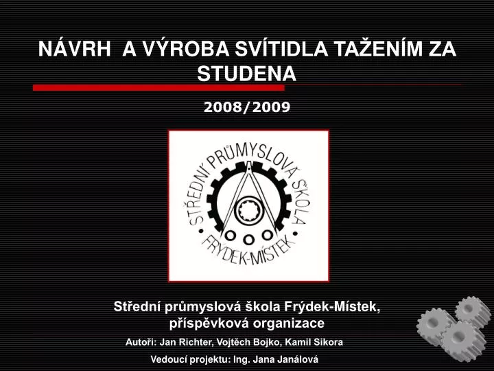 PPT - Střední průmyslová škola Frýdek-Místek, příspěvková organizace  PowerPoint Presentation - ID:5736495