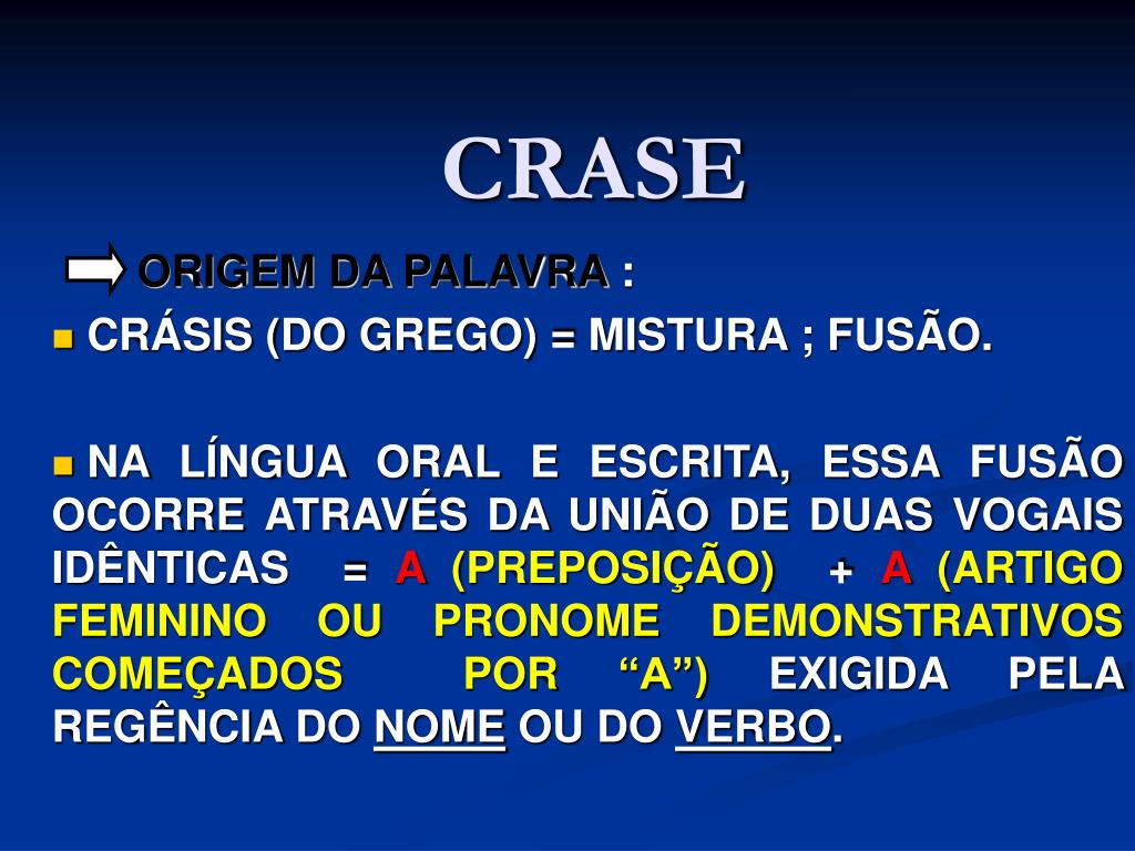 Língua Portuguesa - Regra importante sobre crase e pronome