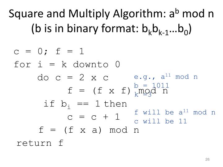 PPT - CS 5920 Applied Cryptography Spring 2014 Chapter 9 Public Key ...
