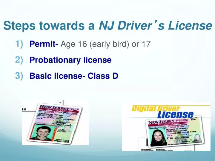 steps towards a nj driver s license n.
