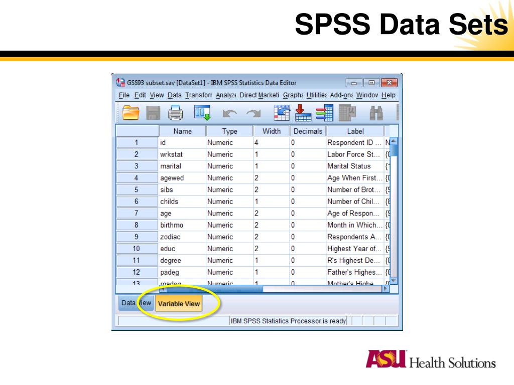 PPT - Organizing Your Data for Statistical Analysis in SPSS PowerPoint  Presentation - ID:5738772