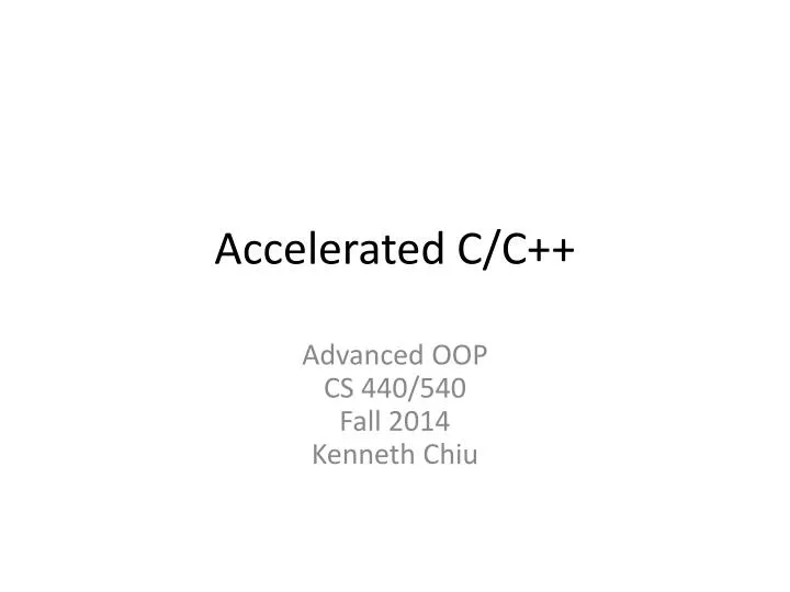 accelerated c c n.