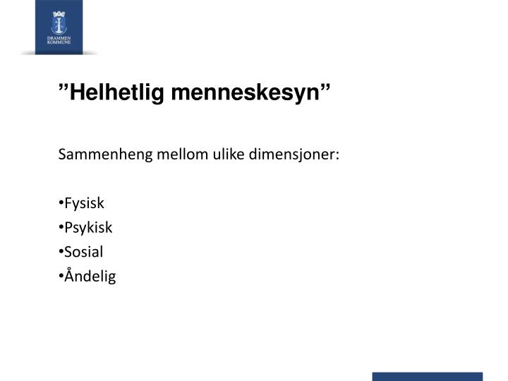 PPT - Menneskesyn PowerPoint Presentation - ID:5739733