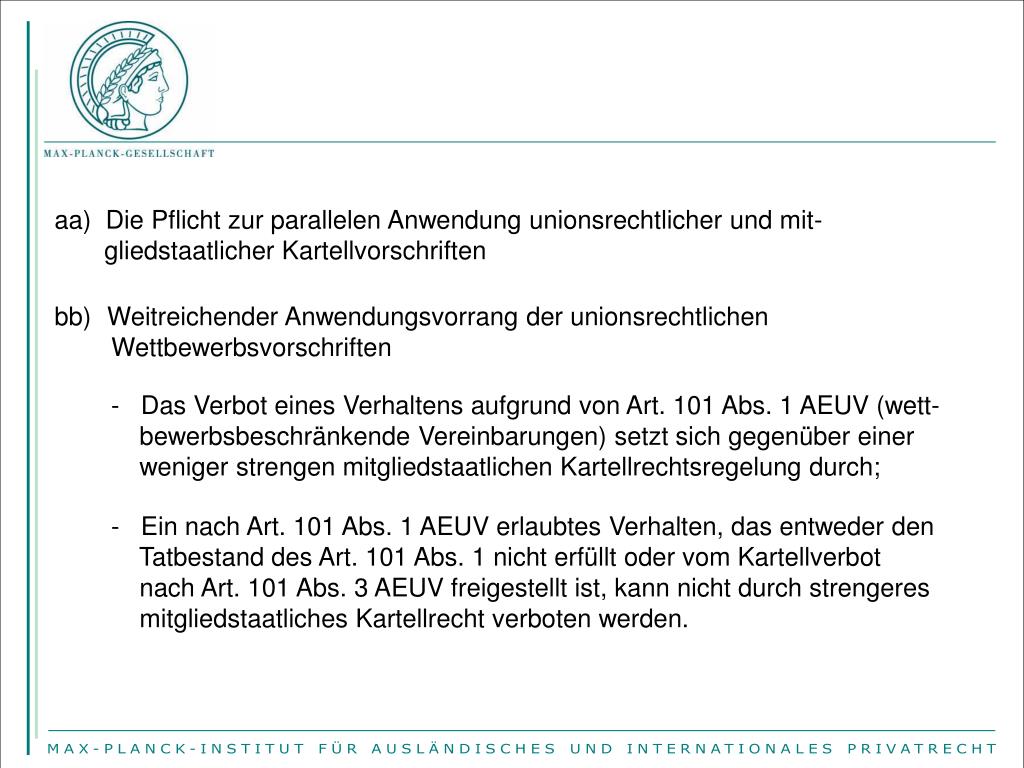 PPT - § 10 VO 1/2003 als Grundlage des EU-Kartellverfahrensrechts