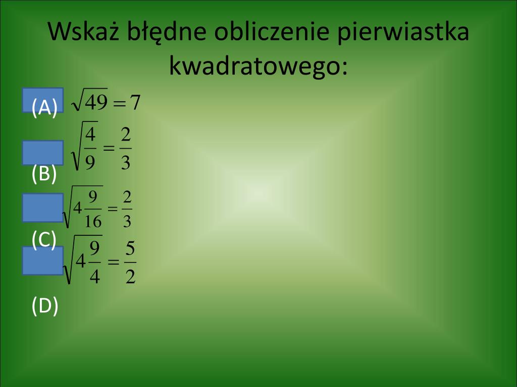 Definicja Pierwiastka Kwadratowego Z Liczby Nieujemnej PPT - PIERWIASTKI PowerPoint Presentation, free download - ID:5740167