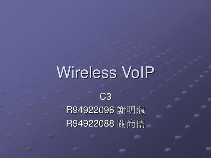 wireless voip n.