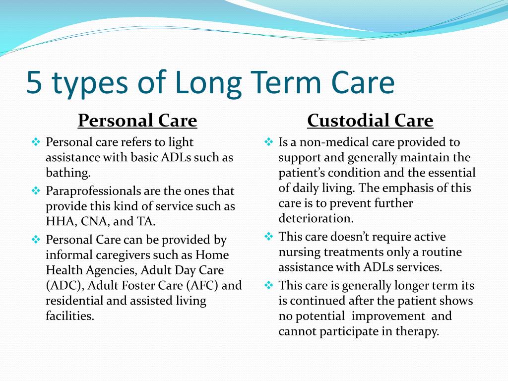 essay on long term care