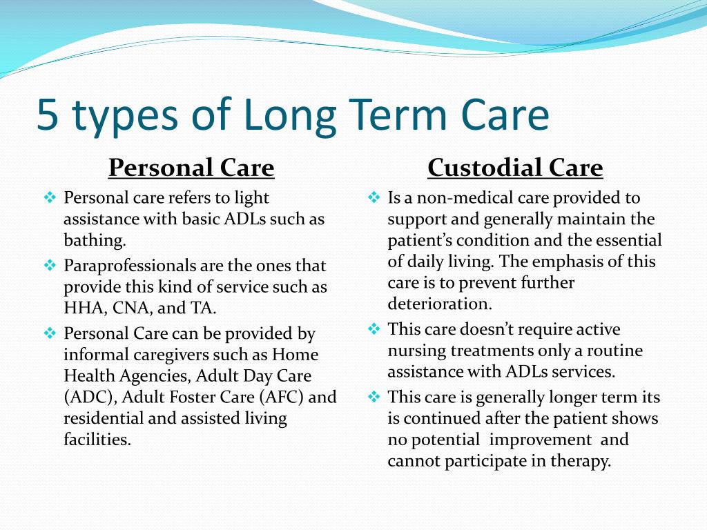 PPT Long Term Care PowerPoint Presentation Free Download ID 5741188