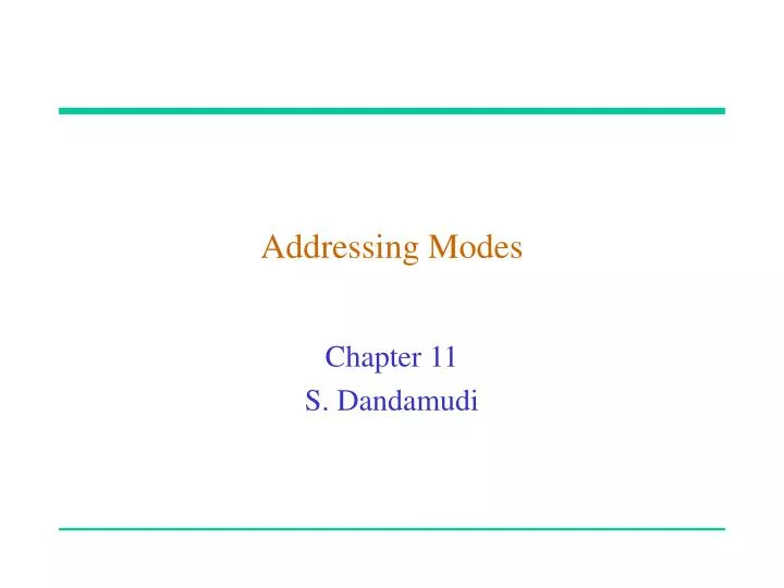 addressing modes n.