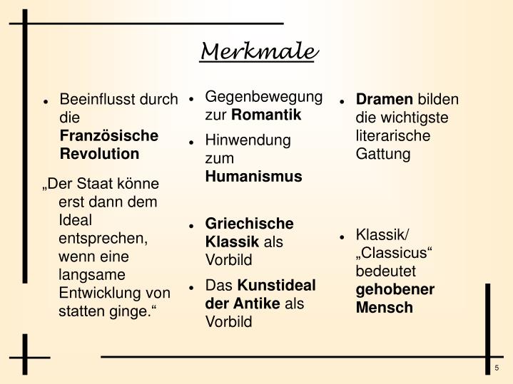 PPT - Weimarer Klassik PowerPoint Presentation - ID:5741870