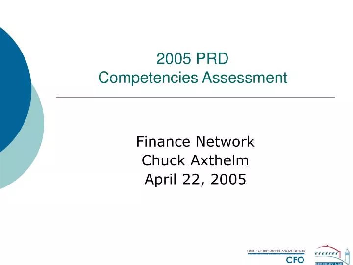 2005 prd competencies assessment n.