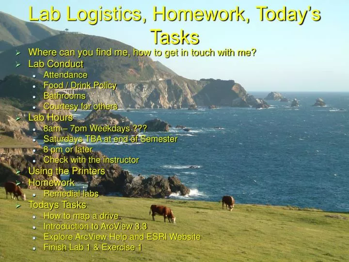 lab logistics homework today s tasks n.