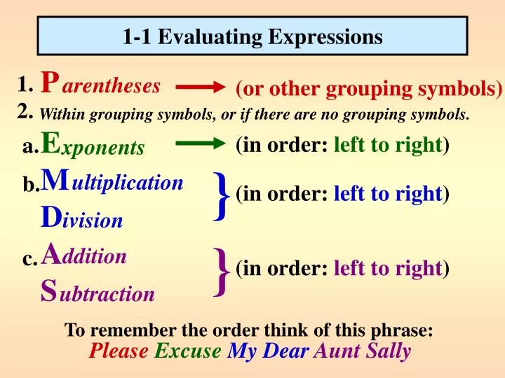 1 1 evaluating expressions n.