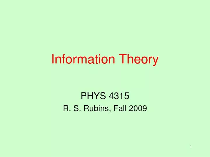 information theory n.