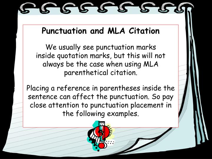 PPT Parenthetical MLA Citation of Textual Evidence