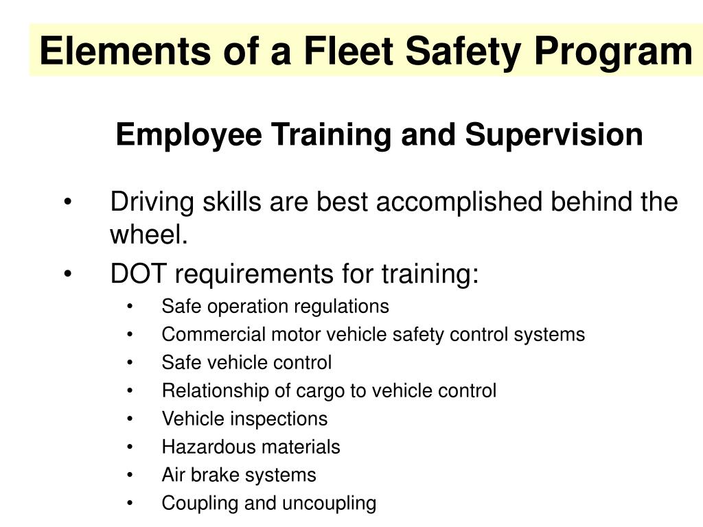 PPT Fleet Safety PowerPoint Presentation, free download ID5746666