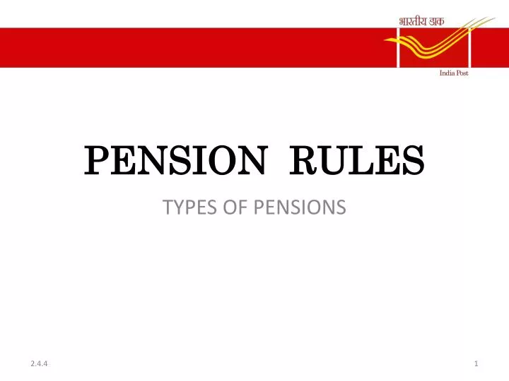 PPT PENSION RULES PowerPoint Presentation, free download ID5746673