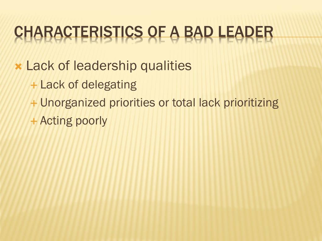 bad leadership case study
