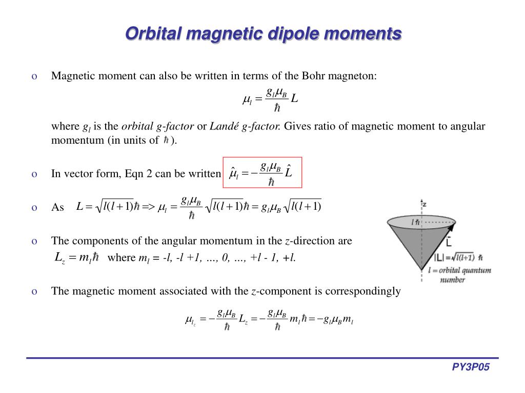 PPT - Lectures 5-6: Magnetic dipole moments PowerPoint Presentation, free  download - ID:5747488
