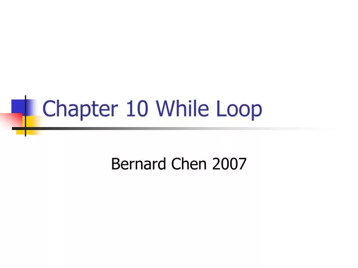 chapter 10 while loop n.