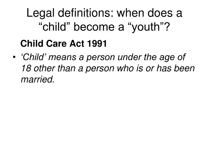 childcare act 1991 childcare act 1991