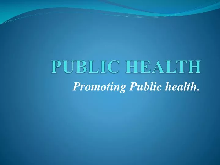 public health n.