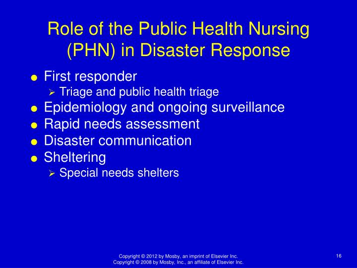 Ppt Chapter 23 Public Health Nursing And The Disaster