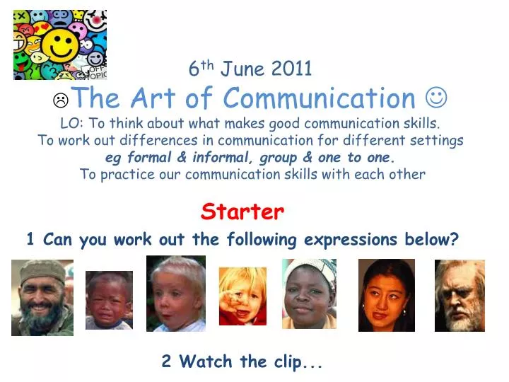 starter 1 can you work out the following expressions below 2 watch the clip n.