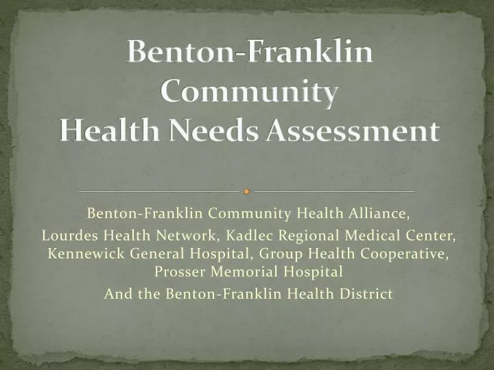 benton franklin community health needs assessment n.