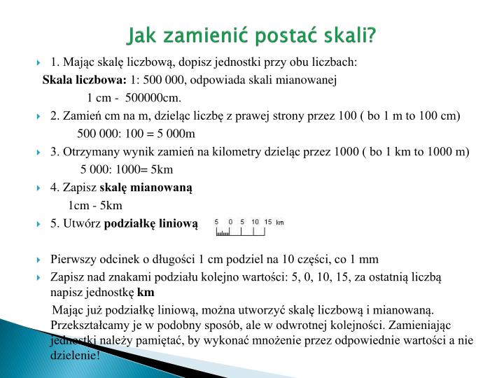 O Czym Informuje Skala Mapy PPT - SKALA MAPY PowerPoint Presentation - ID:5748472