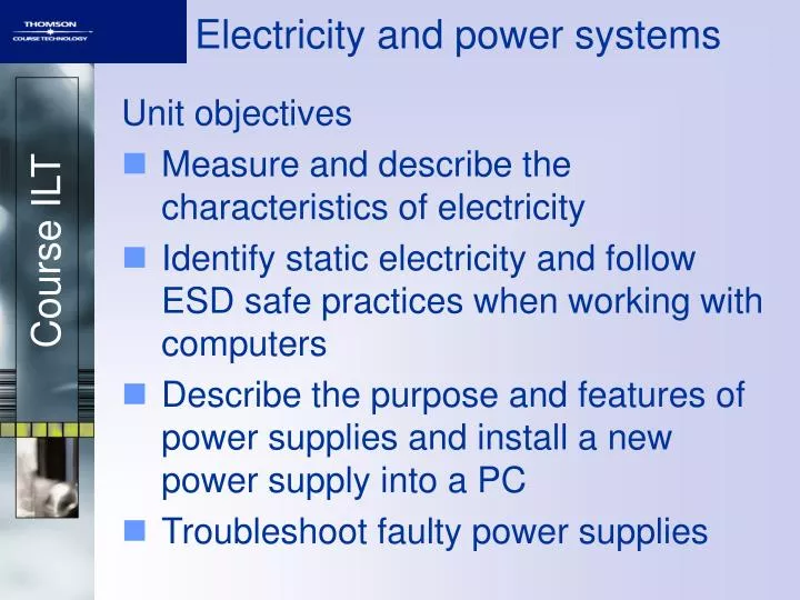 electricity and power systems n.