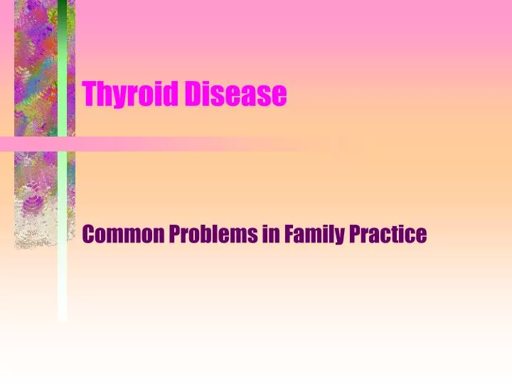 thyroid disease n.