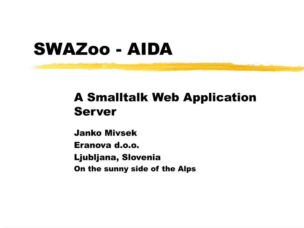 PPT - SWAZoo - AIDA PowerPoint Presentation, free download - ID:5748889