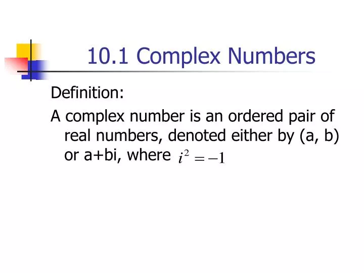 10 1 complex numbers n.